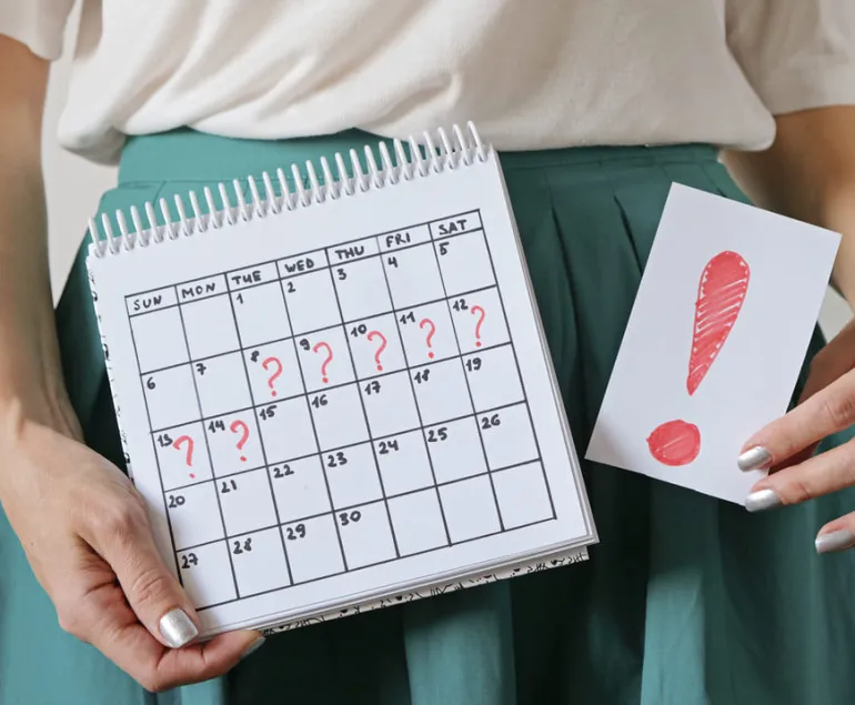 Illustration-showing-early-symptoms-of-PCOS-in-Indian-women